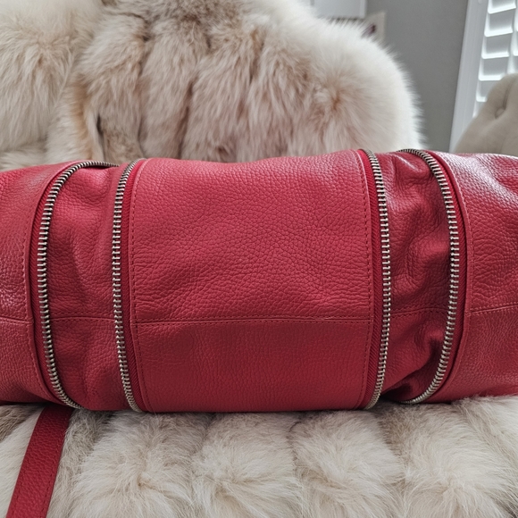 Zadig & Voltaire Sunny Medium Red Bowling Hand & Shoulder Bag - Picture 7 of 12